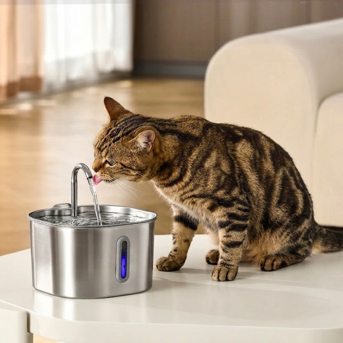 KittySprings Stainless Steel Evolutionary Faucet Fountain